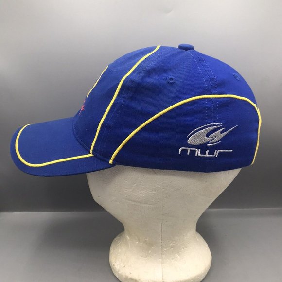 Nascar Napa Racing Team Hat Michael Waltrip Toyota Cap Blue Yellow #55 VGC - Picture 4 of 6